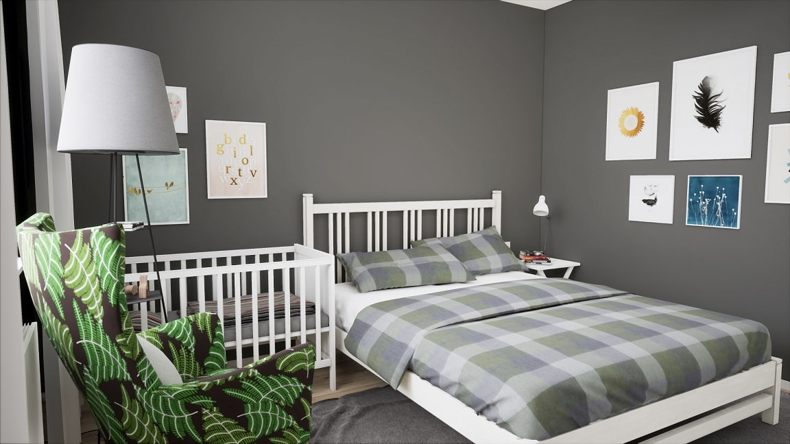 Szara sypialnia – piękna, ale czy dla każdego?